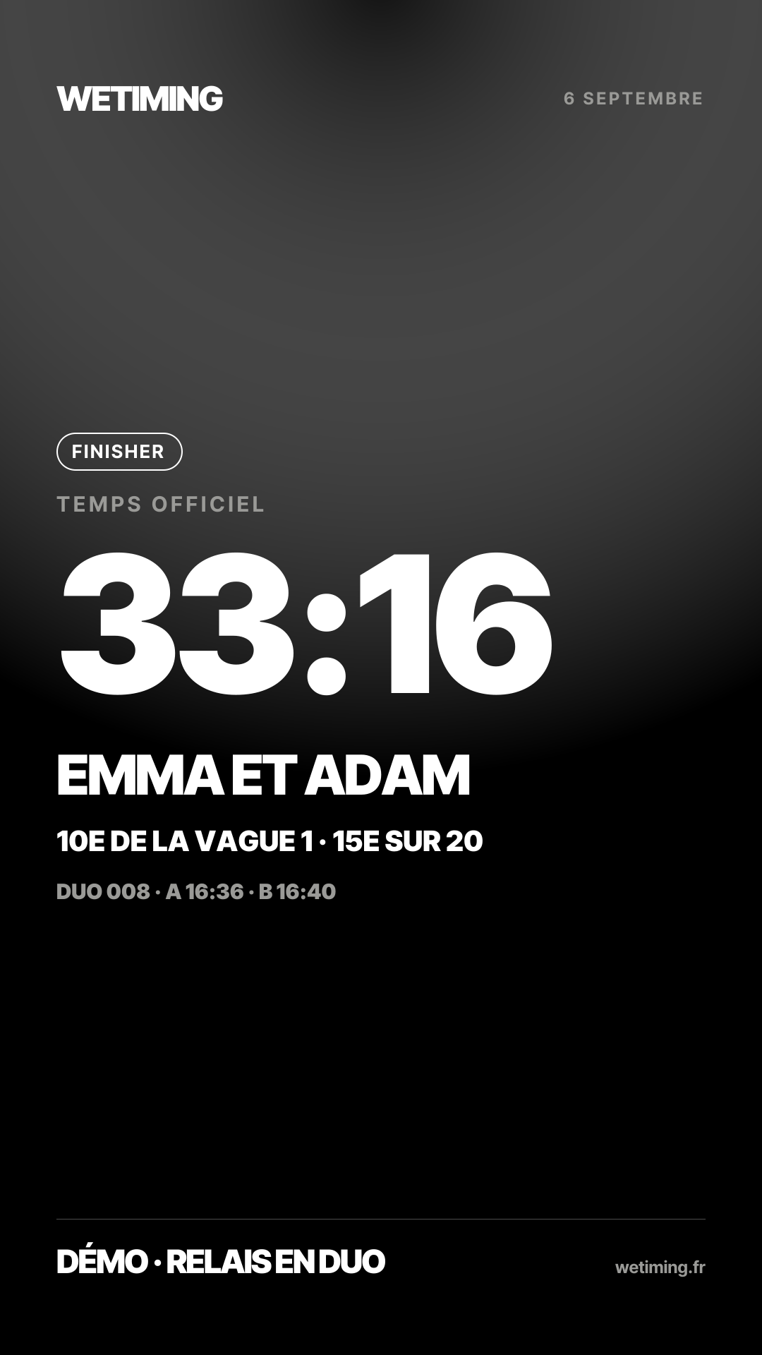 Ton résultat au format Story